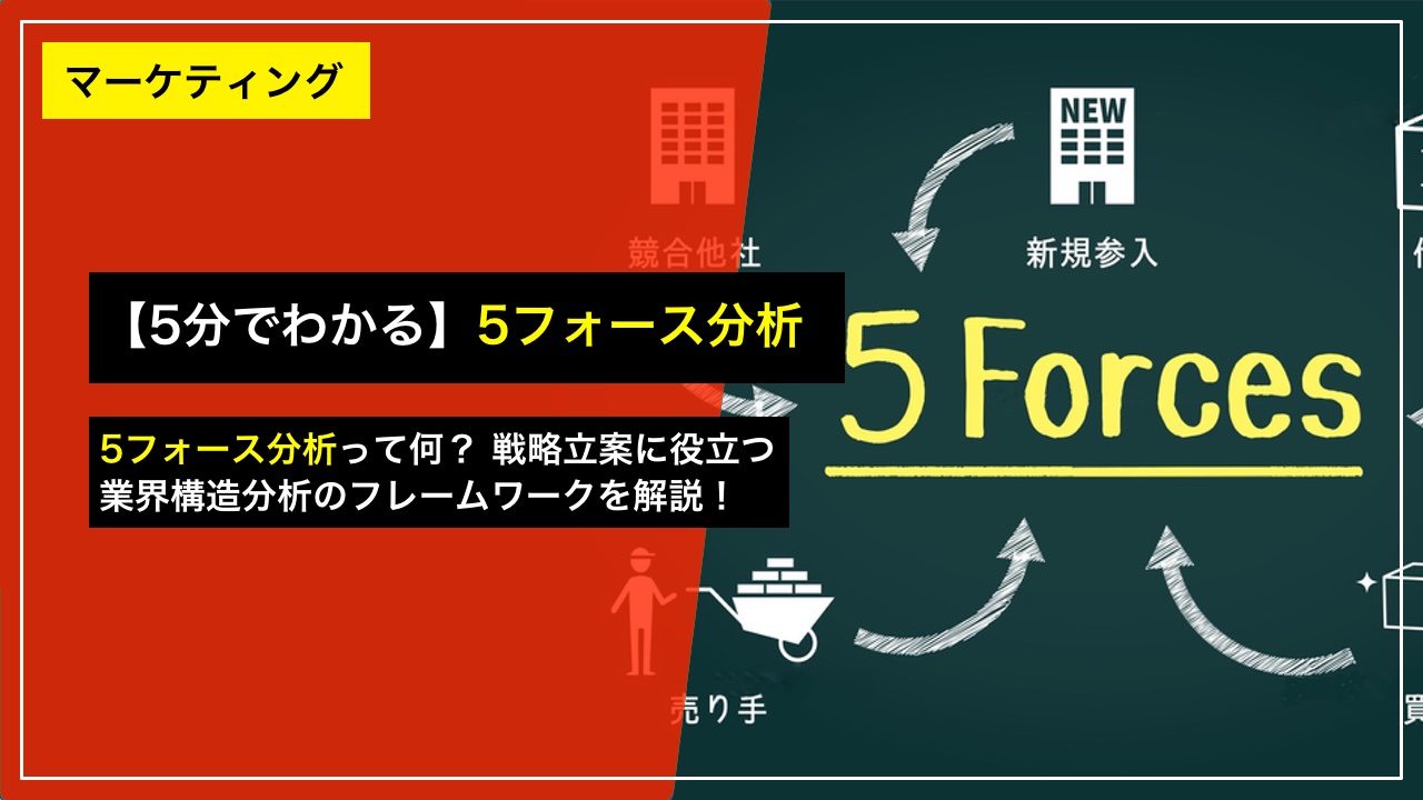 【基本編】5フォース分析（ファイブフォース分析）とは？ 業界構造